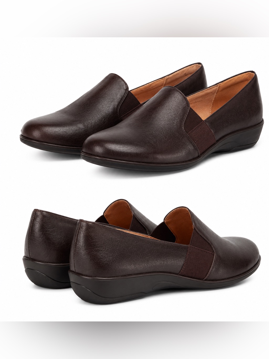 Lifestride Velocity 2.0 Isabella Brown Leather Loafers Women’s 7.5n New